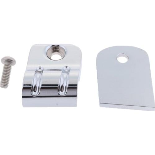 CNC Brake Clutch Cable Wire Clamp Clip 1'' 25mm For Motorcycle - Silver