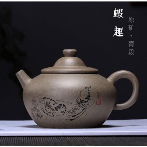 Purple Sand Tea Set is sold on behalf of Qingduan Hat Pot, Shrimp Pot, Handmade Teapot, One Delivery and Customization