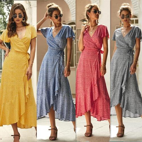 HOXIXIB Summer Dresses With Print