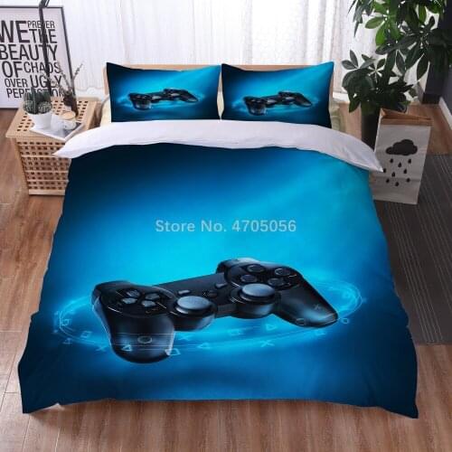 Game Handle Bedding Set Luxury Duvet Cover With Pillowcase Quilt Cover Queen King Bedding Cartoons Kids Boys Bed Cover Set