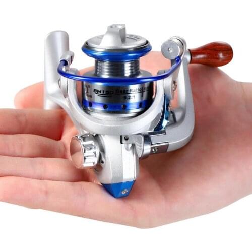Mini spinning fishing reels wheel 10BB 5.5:1 sea fishing blue colors reels BM150 Ocean Rock Fshing fishing reels spinning
