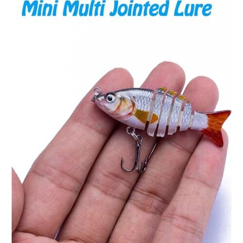 2020 Fishing Lure set Mini Multi Jointed Swimbait Fishing Lure 6 Segments Flexible Fish Bait Swimbait Bionic Crankbait Tackle