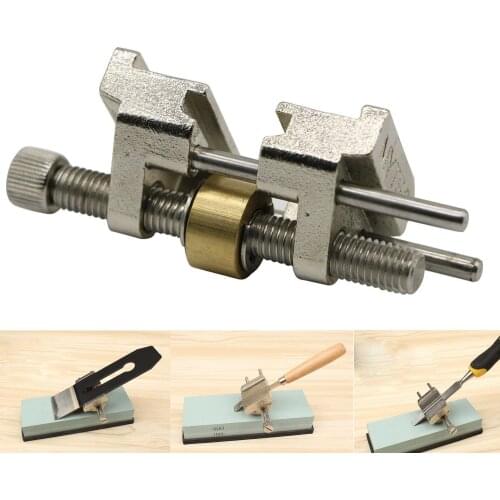 Stainless Steel Honing Guide With Brass Roller For Wood Chisel Fixed Angle Knife Sharpener Planer Blade Sharpening Wood Chisel