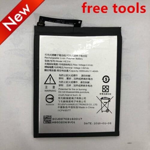 High capacity Original 3000mAh HE314 Battery For SHARP AQUOS Z2 A1 FS8002 Phone High Quality Battery