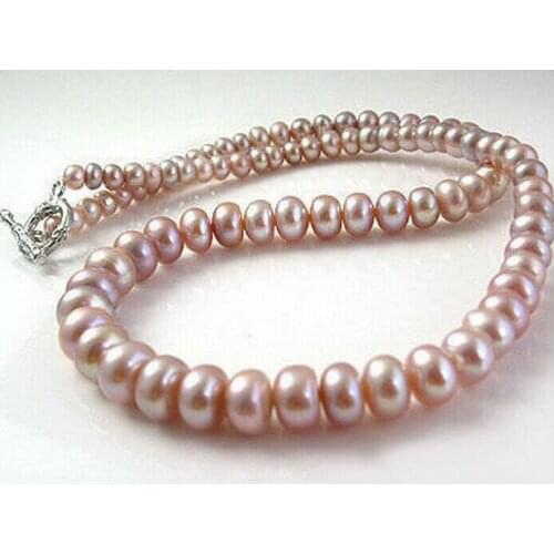 Genuine Purple Pearl Women Girl Party Event Necklace 18" 36"