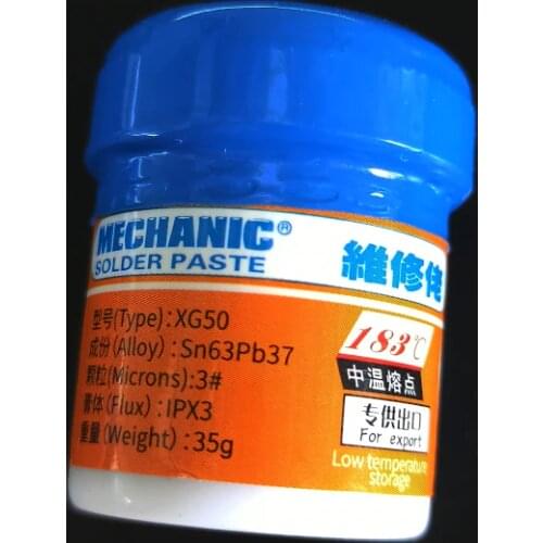 MECHANIC Soldering Paste XG-50/XG-Z40 BGA Solder Tin Flux Sn63/Pb37 25-45um Soldering Iron Circuit Board SMT SMD Repair Tool
