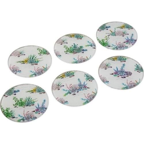 Coasters Crystal Flowers (6 pcs)