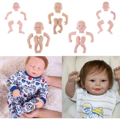 20 Inch Sleeping Realistic Newborn Baby Doll Soft Silicone Doll Mold DIY 5Set American Girl Doll Baby Doll Accessorie Vinyl Toy