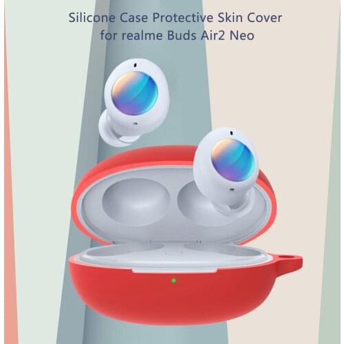 Anti-fall Silicone Case Protective Skin Cover For Realme Buds Air2 Neo Wireless Earphones Headset Waterproof Liquid Protector