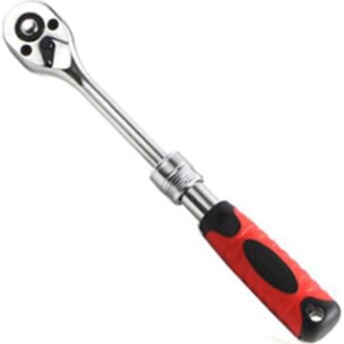 CR-V High Torque Ratchet Wrench 1/4"Allen Key Length Adjustable 72 Teeth Ratchet Quick Release Professional Wrench Hand Tools