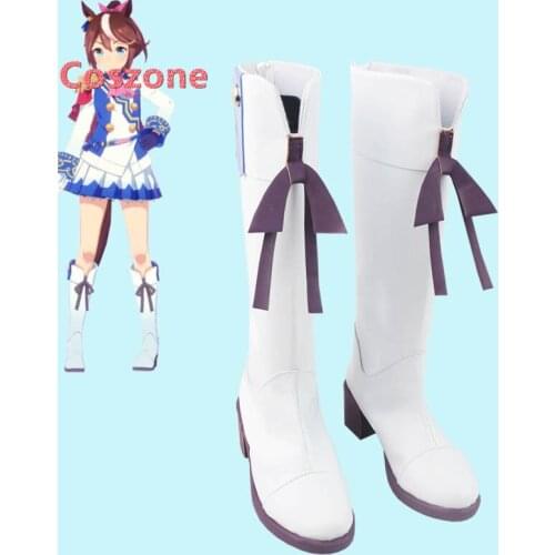 Uma Musume Pretty Derby Tokai Teio Cosplay Shoes Boots Halloween Costume Accessory Prop