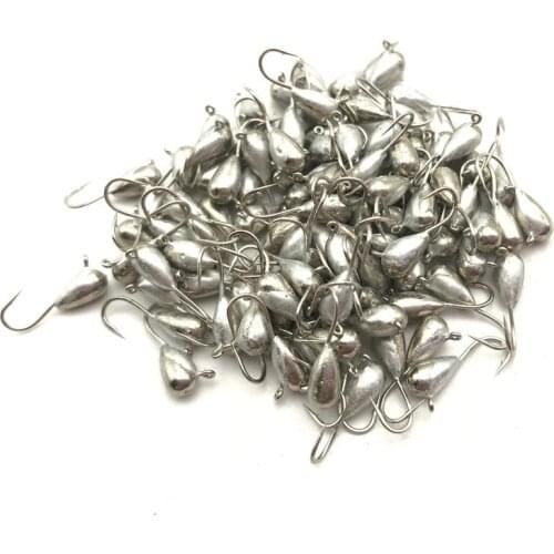 High quality tungsten ice fishing jigs wolfram winter fishing plain color