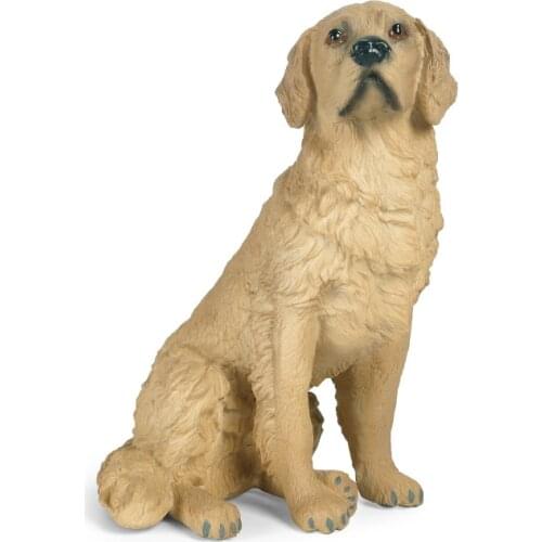 Golden Retriever Animal Figure Collectible Toys Dog Animal Cognition Action Figures Kids Plastic Model Toys