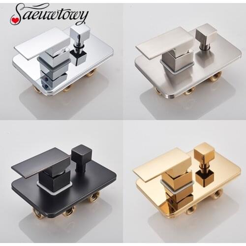 2/3 Ways Bathroom Accessories Bathroom Shower Mixer Valve Single Handle Wall Mount Hot Cold Water Shower Faucet Brass Cartridge