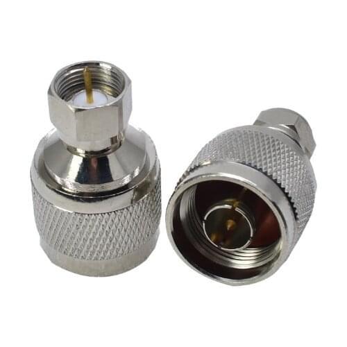 2pcs Adapter N Male To F Male plug RF Coaxial Connectors