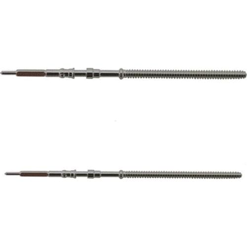 2PCS Metal Watch Winding Stem Replacement Spare parts Watchmaker Tools For NH35 NH36 Watch Movement Repair Tool Parts