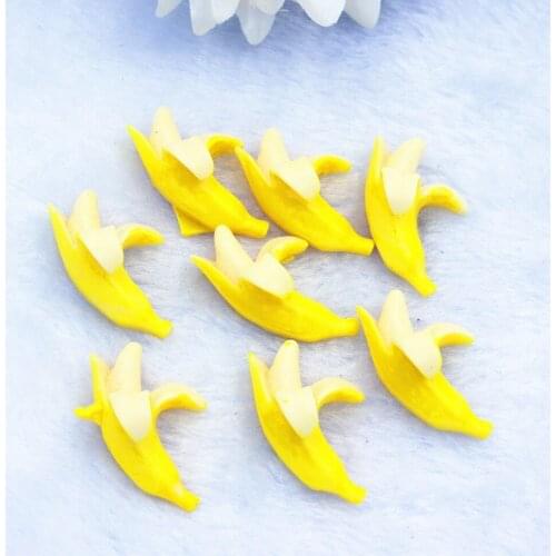 20pcs/lot flat back resin cartoon character resin banana,DIY resin craft accessories fashion resin cabochons