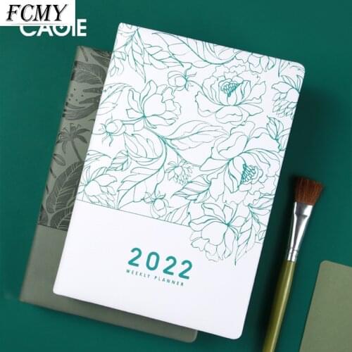 2022 A5 Planner Notebooks Super Thick PU Leather Cover Planner/diary/journal Noteboos School & Office Supplies Stationery