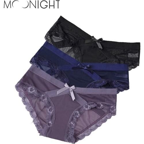 MOONIGHT Women Underclothing Traceless low-Rise Sexy Underwear Panties Under Clothing