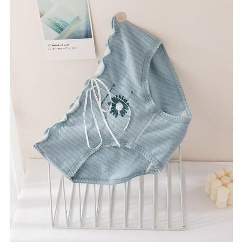 5PCS/LOT Women Cotton Panties Cozy Underpants Cute Ribbon Girls Underwear Sexy Panty Lingeries Calcinha Breathable Ladies Briefs