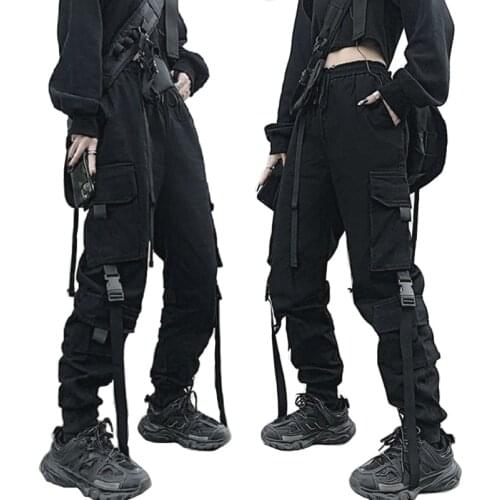 Hip hop cargo pant womens fashion joggers sweatpant casual pants streetwear pantalon homme 2021 trousers