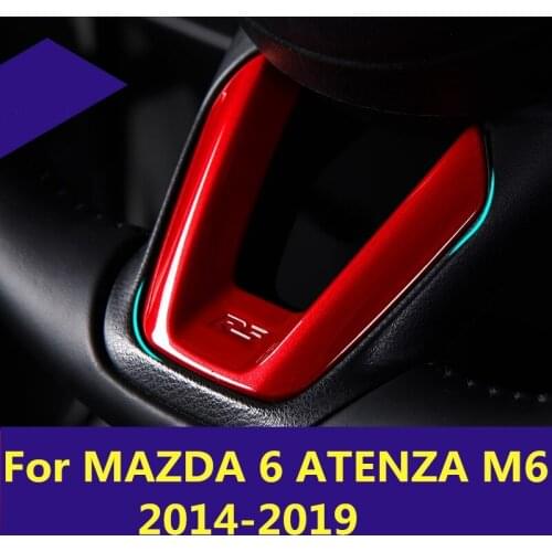 Steering wheel Sequin decoration Patch Bright strip Interior Modification Car accessories For MAZDA 6 ATENZA M6 2014-2019