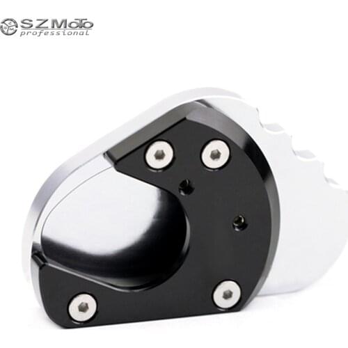 For KAWASAKI NINJA 400 NINJA400 2018 2019 Motorcycle Accessories Side Kickstand Stand Extension Foot Support Plate pad Logo CNC