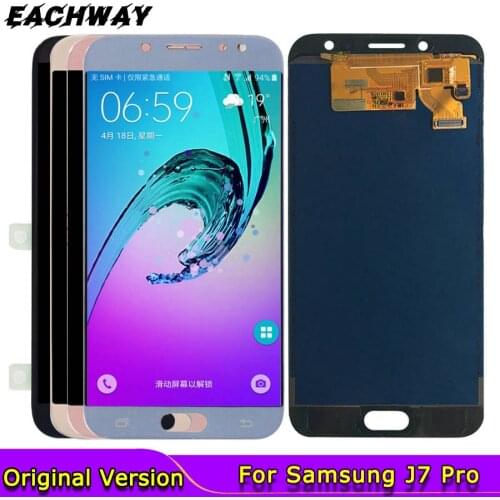 For Samsung Galaxy J7 Pro 2017 LCD J730 J730F LCD Display + Touch Screen Digitizer Assembly Replacement Can Adjust Brightness