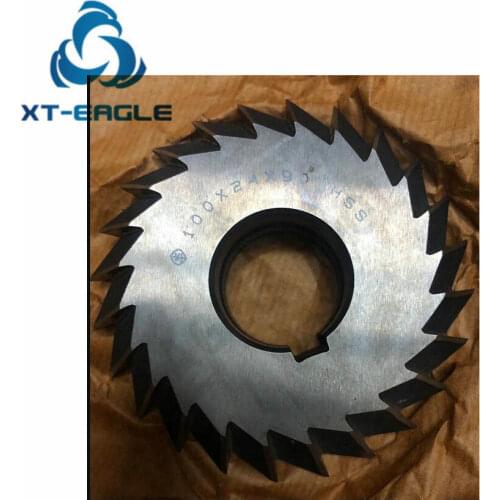 Single angle milling cutter, 100mmx90degree, 24mm thickness, 32mm hole