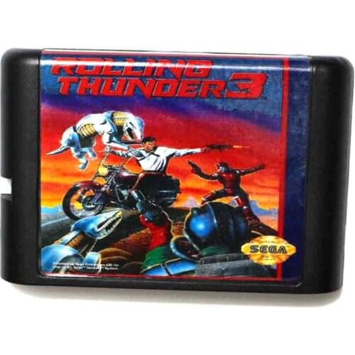 Rolling Thunder 3 16 bit MD Game Card For Sega Mega Drive For Genesis