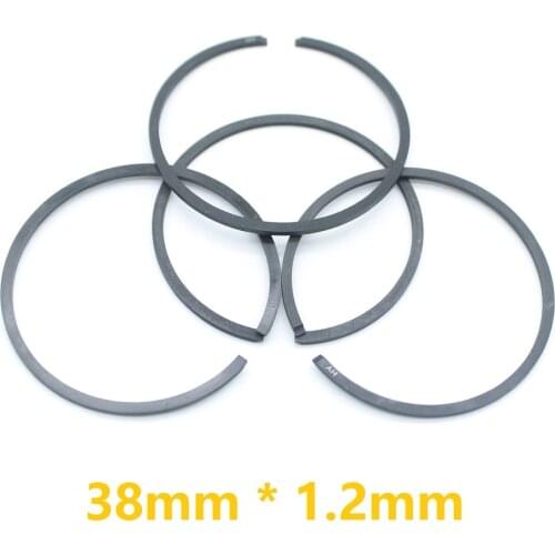 4pcs/lot 38mm * 1.2mm Piston Ring Rings For STIHL MS180 018 MS 180 Chainsaw Replacement Spare Parts 1130 034 3002