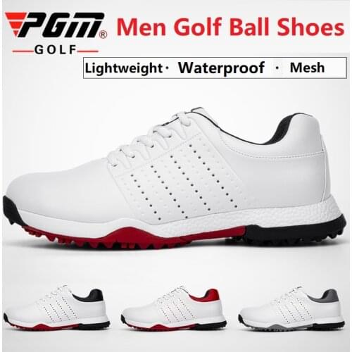 Pgm New Golf​ Shoes​ Men Waterproof Outdoor Sneakers Spikes Non-Slip Breatheble Golf Trainers Lightweight Athletic Shoes