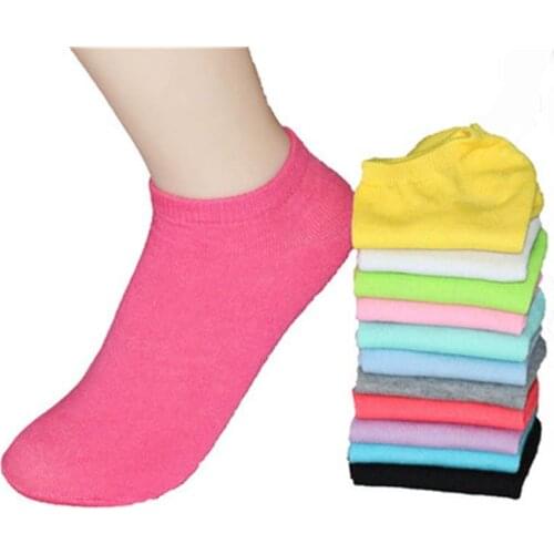 Fashion Women socks Candy Colors Women Casual Softable Cute Boat Socks Short Ankle Socks Girls Ladies Low Cut Socks