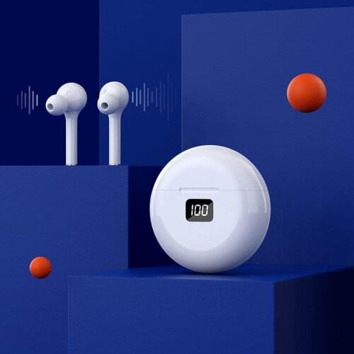 New TWS Wireless Bluetooth Earphone Touch Control Battery LED Display Sport Headset In-ear Noise Canceling Earphone With Mic