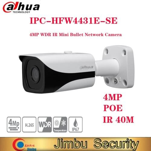 Dahua original version 4MP WDR IR Mini Bullet Network Camera IPC-HFW4431E-SE security camera system video surveillance outdoor