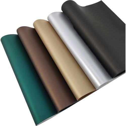Fall/Winter Seasons Matte Color Vinyl PU Synthetic Leather Fabric Sheet for Making Sewing/Stitching/DIY Accessories Making