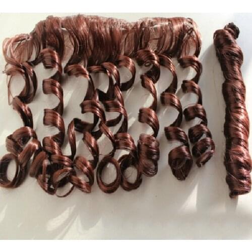 25*100cm 2Pieces/slot Wig high temperature wire gradient color Rome hair curly hair wig for BJD doll