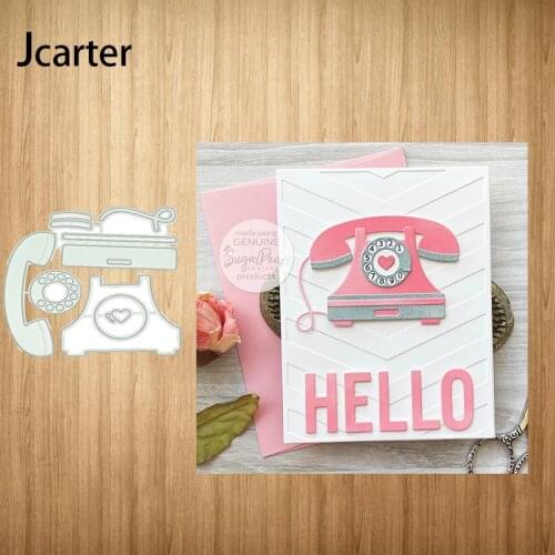 Telephone Frame New Design Metal Cutting Dies Craft Stencil Diy for Scrapbooking Handmade Card Make Shape Album Decoration Model