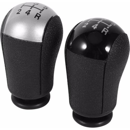 MT Gear Stick Shift Knob 5 Speed For Ford Focus Mondeo MK3 S-MAX C-MAX Mustang Galaxy Fiesta MK6 Black/Silver Car-Styling