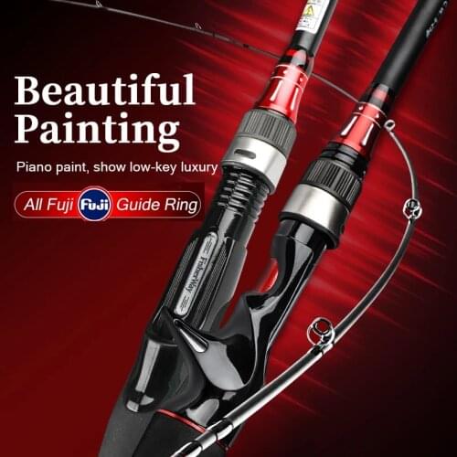 Spinning Casting Lure Fishing Rod 1.8/2.1/2.4M T800 Carbon 1/2 Tips ML/M/MH Bait 5-25g Baitcasting Surf Pole For Fishing Tackle