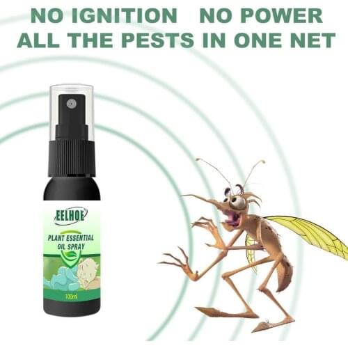 30/100ml Natural Plant Anti-mosquito Spray Home Mosquito Repellent Essential Oil Spray For Women Adult Infant Safe Effective New