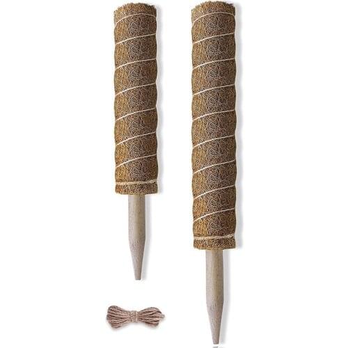 Moss Pole Monstera Coir Totem Pole Poles For Climbing Plants Moss Sticks For Indoor Plant Support With Jute Rope