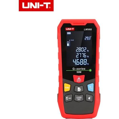 UNI-T LM50G/LM70G/LM100G Green Laser Distance Meter Handheld Mini Laser Rangefinder Tape Range Finder