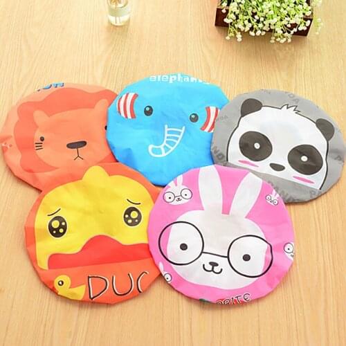 Waterproof Bath Hat Double Layer Shower Hair Cover Women Supplies Shower Cap Bathroom Accessories