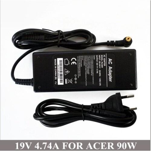 19V 4.74A 90W Laptop Charger Carregador Portatil For Notebook Acer TravelMate 4200 4520 5520 6592G 6593 8210 6593G