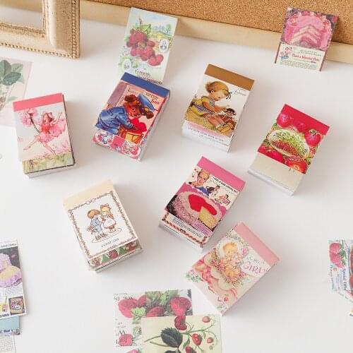 20sets/lot Memo Pads Sticky Notes Cute animals Strawberry paper Junk Journal Scrapbooking Stickers Office School stationery