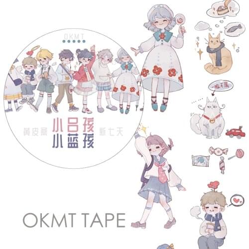 5M Roll Little Boy Girl Cute Decorative Tape