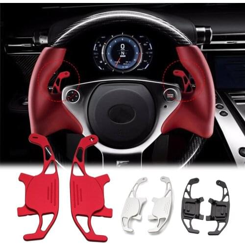 2pcs Car Steering Wheel Shift Paddle Shifter Extended Aluminum For VW GOLF GTI R GTD GTE MK7 7 POLO GTI Scirocco 2014-2019