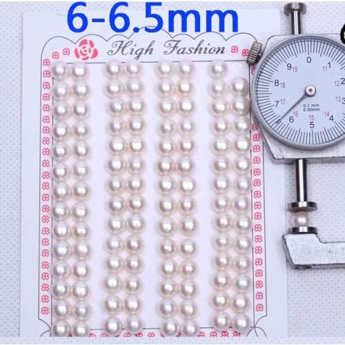 Free Ship 6-6.5mm 56 pair White/ Black / Purple / Pink Half Drilled Hole Pearls Button Pearls Natural Freshwater Pearl Beads