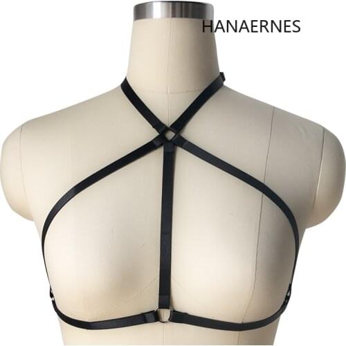 Harness Bra Cage Top Rave Body Straps Elastic Gothic Bondage Woman Lingerie Sexy Garter Belt Punk Suspenders Bdsm